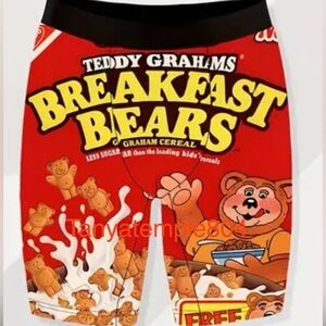 Quick-Dry Men's Novelty Boxer Brief Elastic Underwear Cartoon & Food Print Large